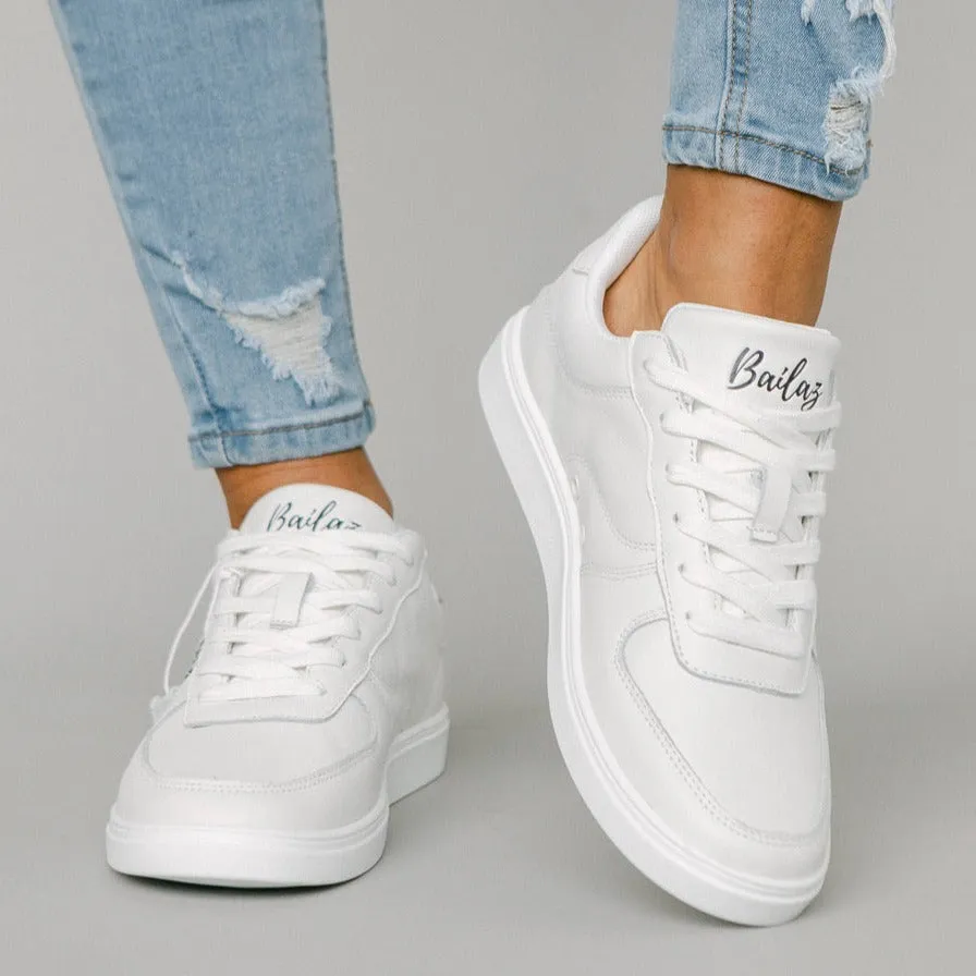 Bailaz - Arctic White Dance Sneakers