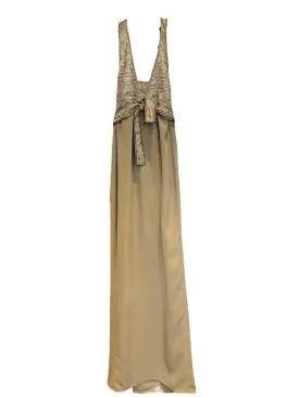 Geoffrey Beene Gray Silk Gown