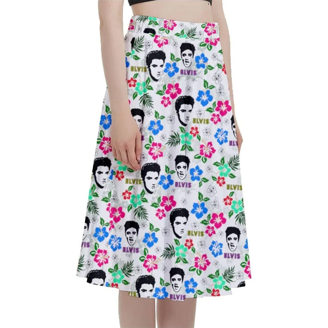 Hawaii Elvis Full Circle Skirt Various Colours