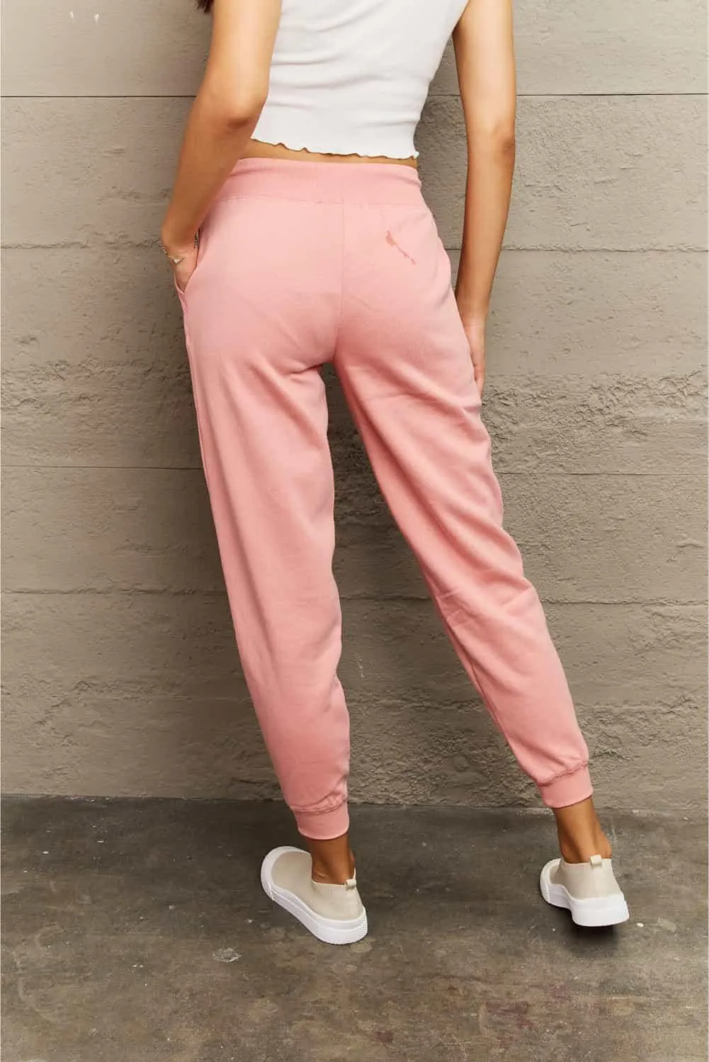 Ninexis Full Size Tie Waist Long Sweatpants