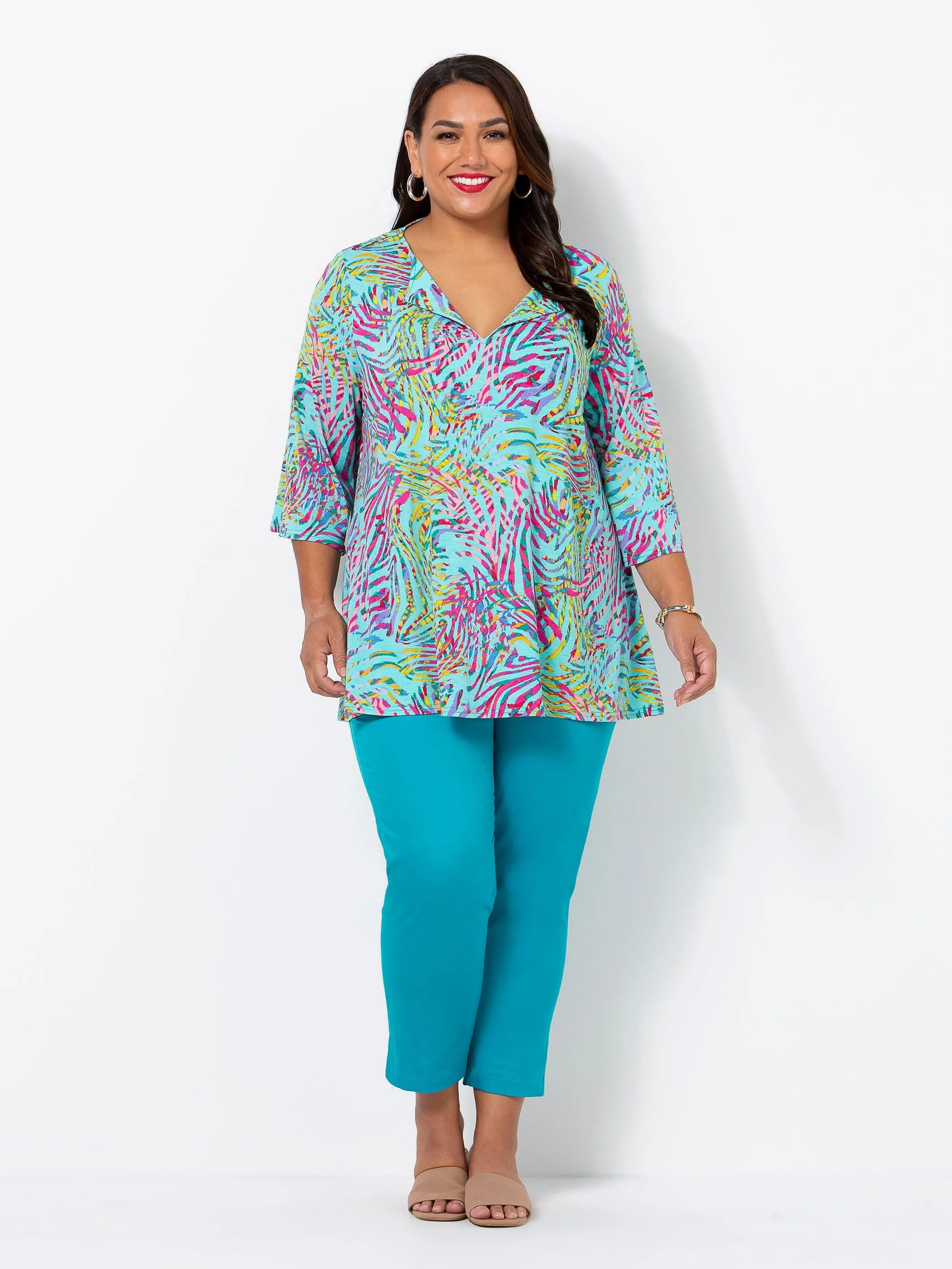 Seafoam Calypso Floaty Sleeve Top