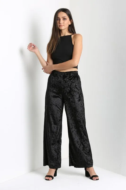 Velvet Wide Leg Pant