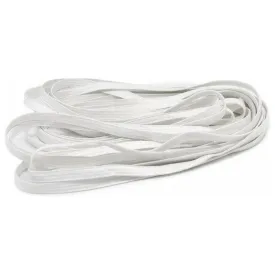 White Flat Elastic - 10 Yards