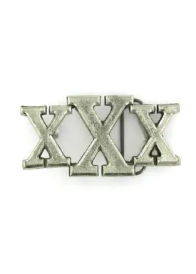 XXX Straight Edge Belt Buckle